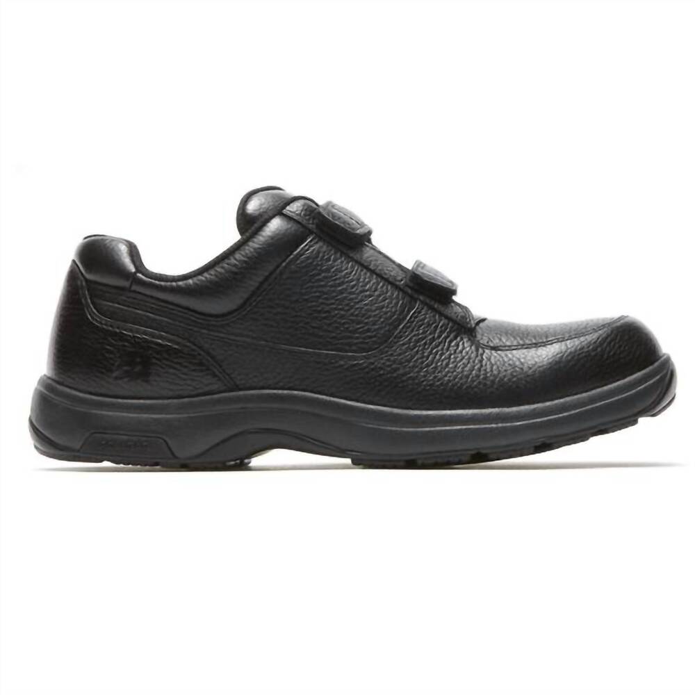 NEW DUNHAM men's winslow velcro shoe in black